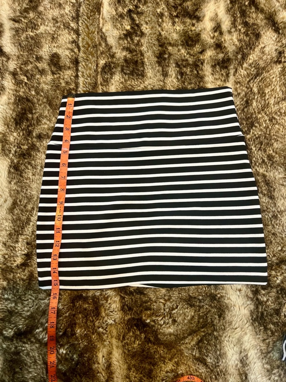 DNA couture Black and White Striped Mini Skirt - Picture 3 of 5